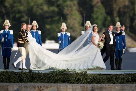 Robe de mariée avec train Princesse Madeleine