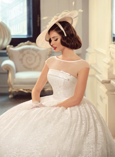 Robe de mariée de style rétro
