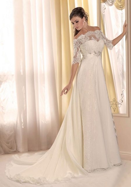 Robe de mariée en dentelle Empire Empire