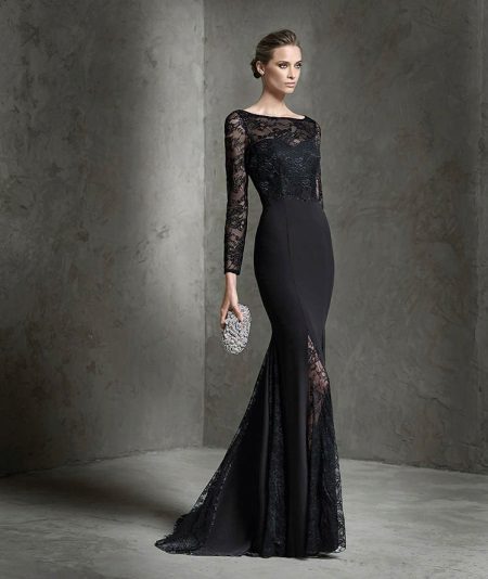Robe de soirée de pronovias noir