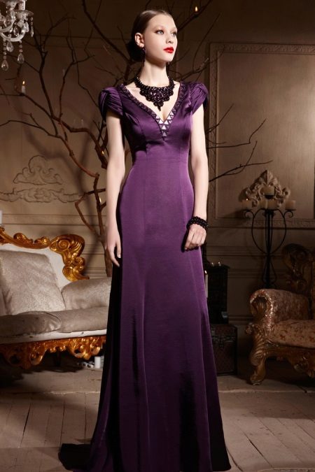 Robe de soirée violette