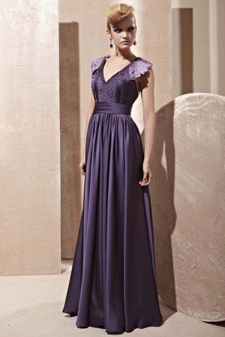 Robe Pourpre Aubergine