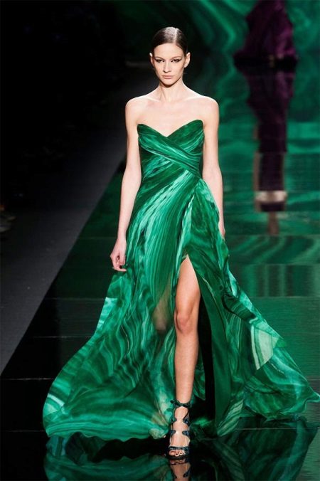 Vestido de noite esmeralda