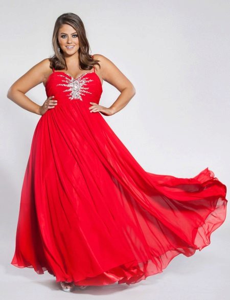 Robe de soirée une ligne pour pleine