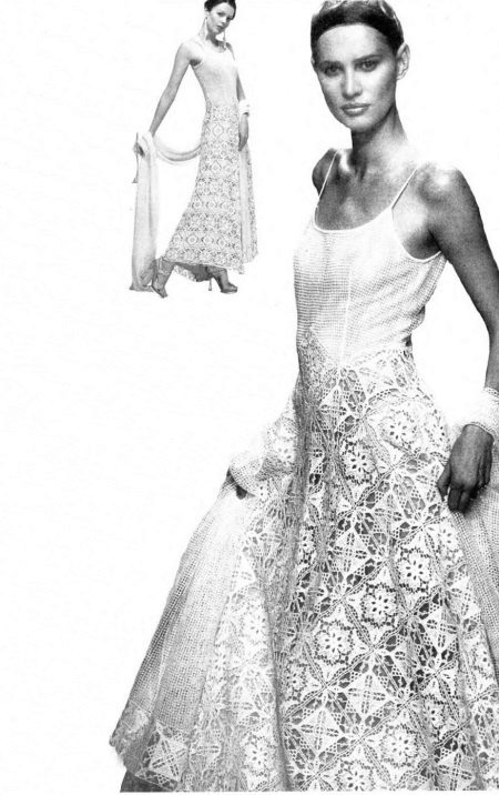 Robe de mariée en crochet du magazine