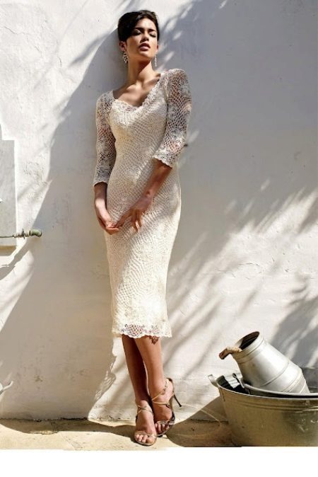 Robe de mariée en crochet à partir de motifs