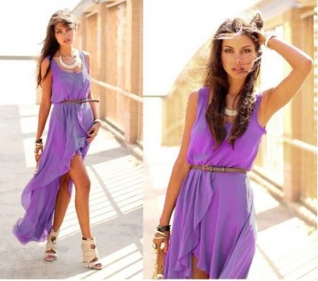 Accessoires pour robe de soirée lilas