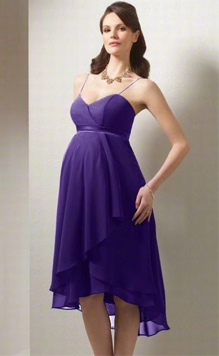 Robe de soirée de maternité lilas