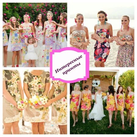 Robes de demoiselle d'honneur multicolores