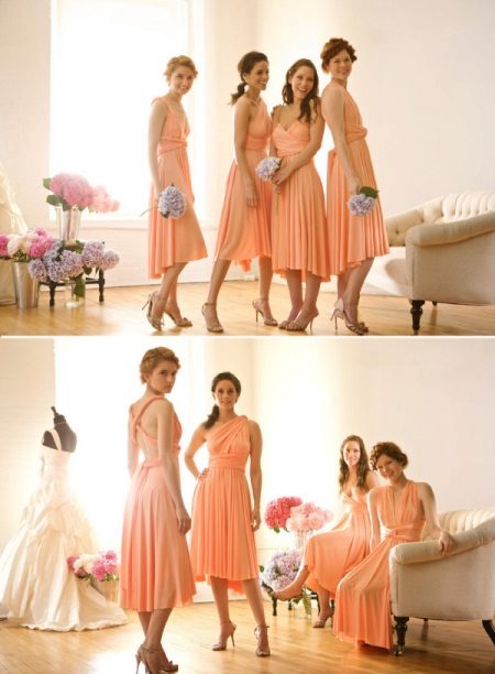 robes de pêche pour demoiselles d'honneur