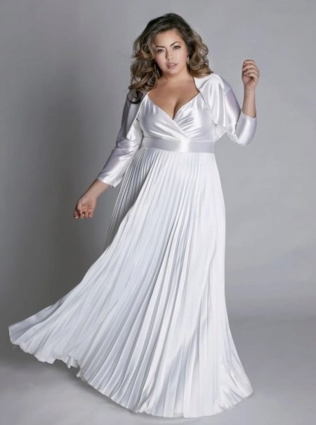 Robe de soirée pour satin complet