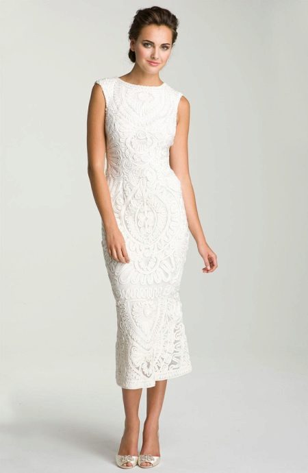 Vestido de renda à noite para as mulheres 50 anos