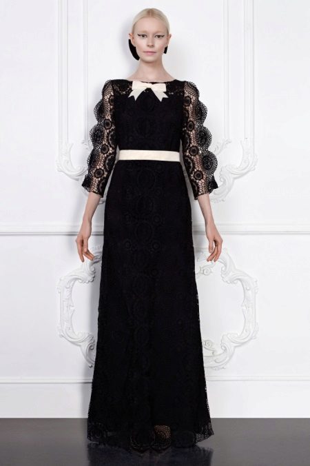 Robe de soirée à manches longues