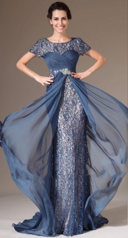 Robe pour mère mince de la mariée
