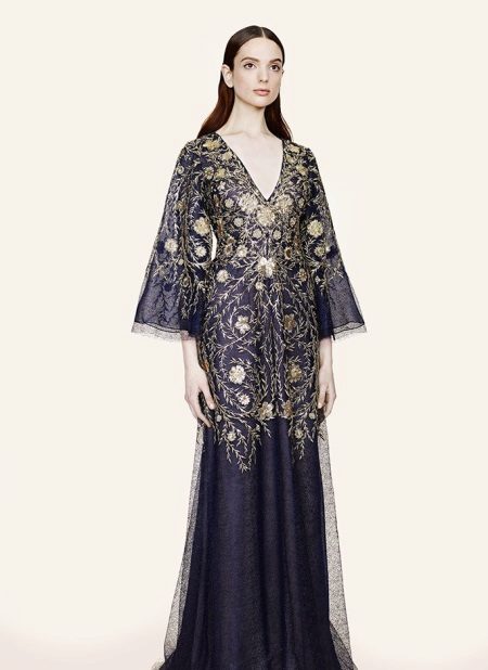 Robe de soirée à manche évasée