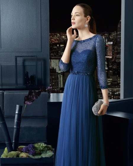 Robe de soirée trois-quarts