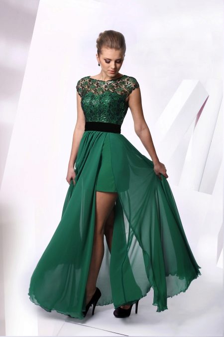 Robe de soirée verte