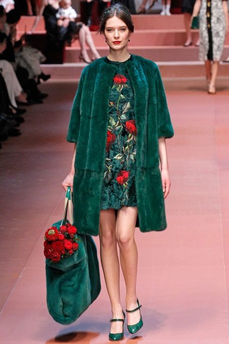 Robe de soirée verte de Dolce et Gabbana