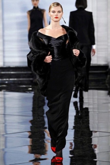 Robe de soirée sirène noire