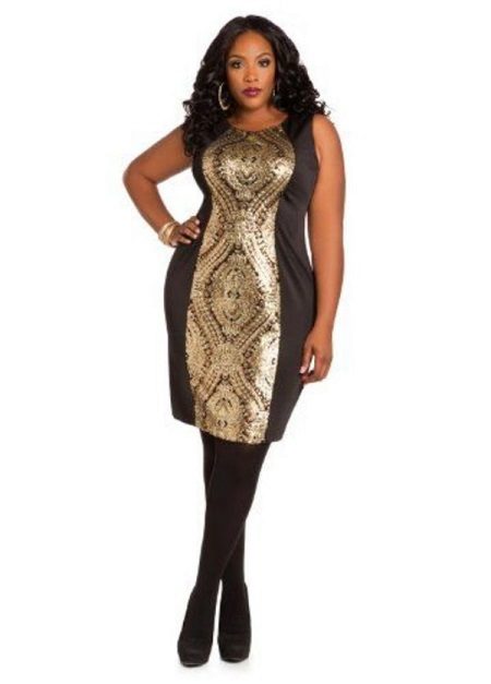 Robe de soirée pour le plein avec incrustation d'or
