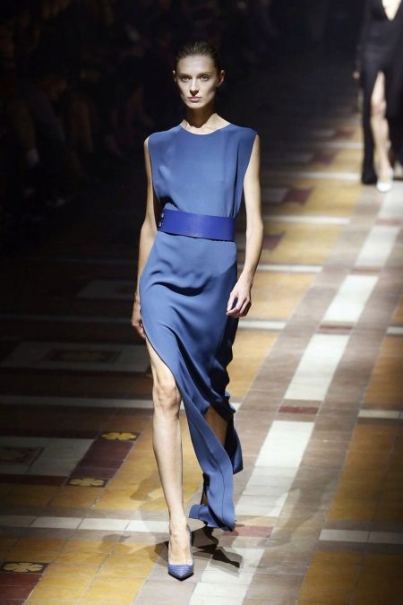 Robe de soirée de bleu Lanvin