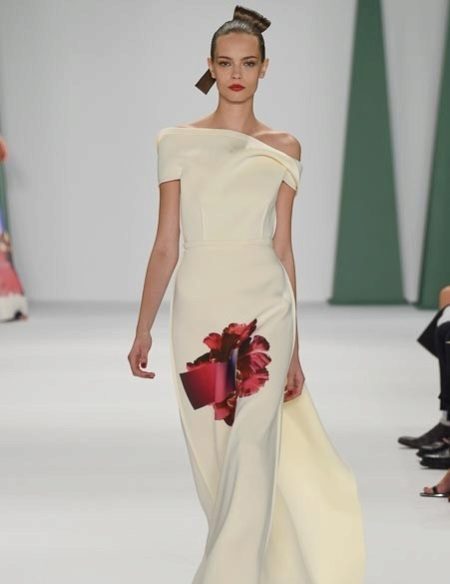 Robe de soirée de Carolina Herrera blanc