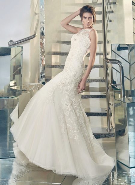 Robe de mariée en dentelle sirène