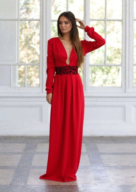 Robe de soirée rouge n'est pas cher