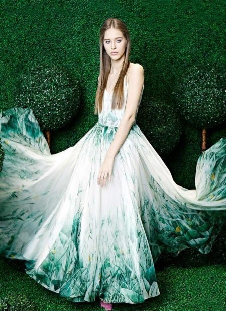 Robe de soirée d'été coupe libre