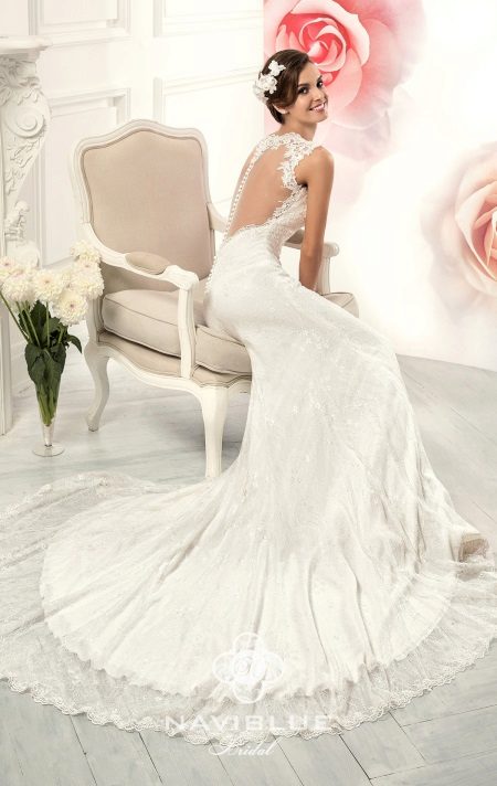Robe de mariée sirène à dos ouvert de Naviblu