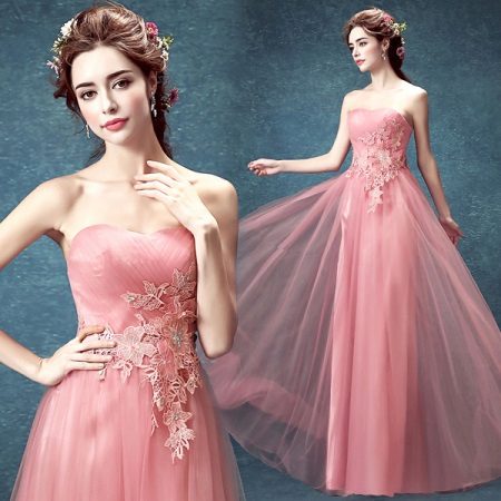 Image de mariée pour robe de mariée rose