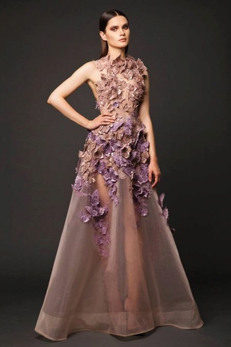 Robe de soirée moelleuse franche