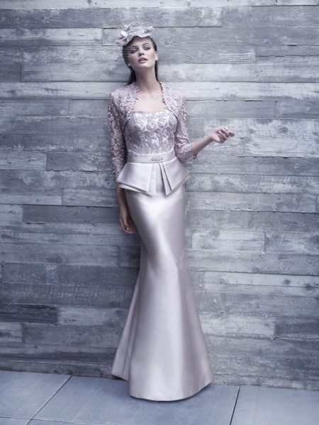 Robe de soirée avec basky pour femme de 40 ans