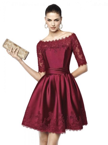 robe de soirée pour la nouvelle année 2016 marsala