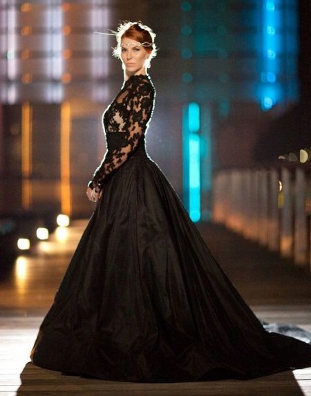 Robe de mariée noire