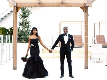 Robe de mariée noire