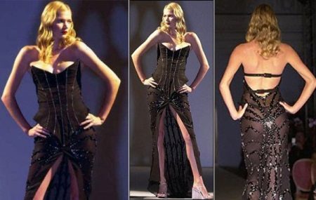 Robe de mariée noire de Maria Graffogel