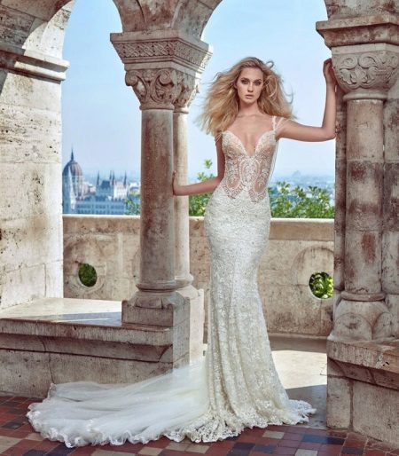Robe de mariée avec dentelle délicate