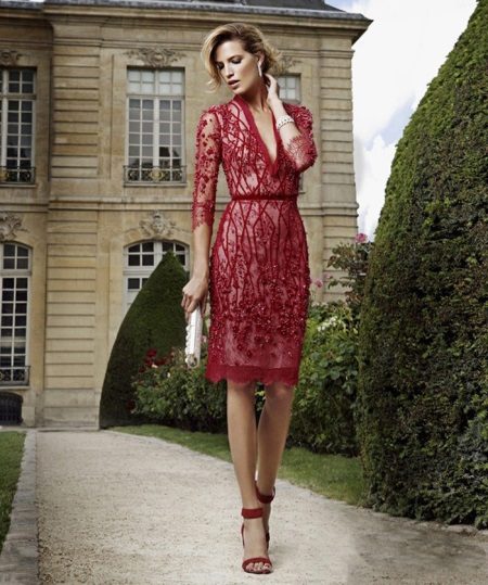 Dentelle courte robe de soirée