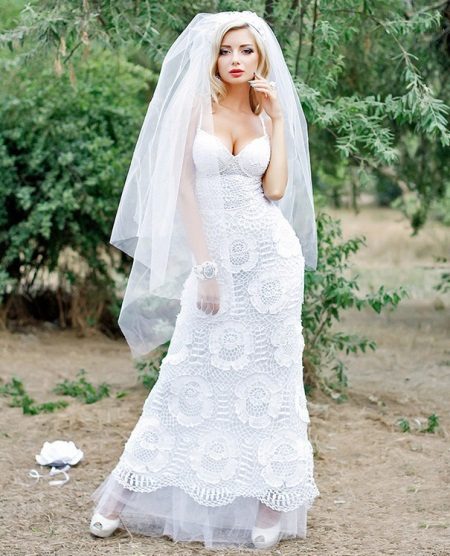 Robe de mariée en crochet