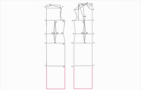 Construire un modèle de robe de soirée grecque