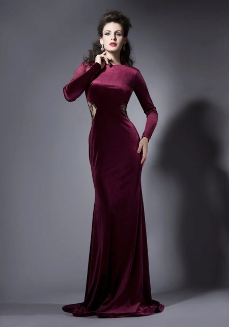 Robe de velours fermée