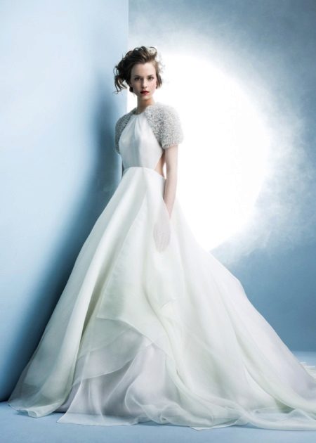 Robe de mariée manches courtes