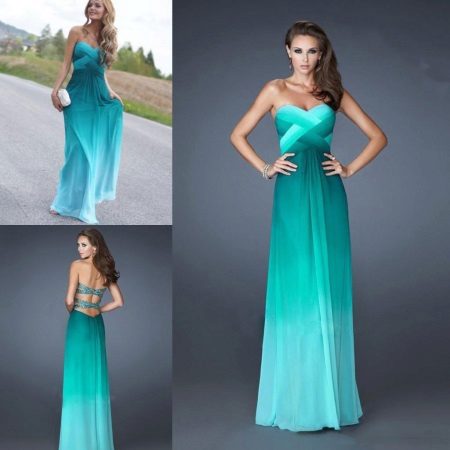 Robe vert turquoise