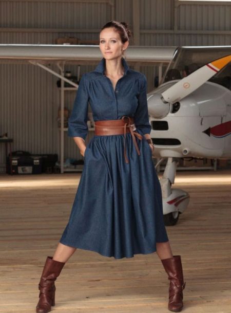 Robe en jean pour des occasions spéciales