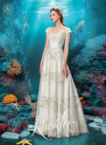 Robe de mariée de luxe avec perles
