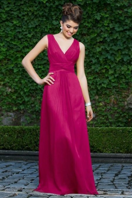 Robe longue pourpre