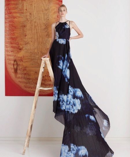 robe en mousseline avec traine