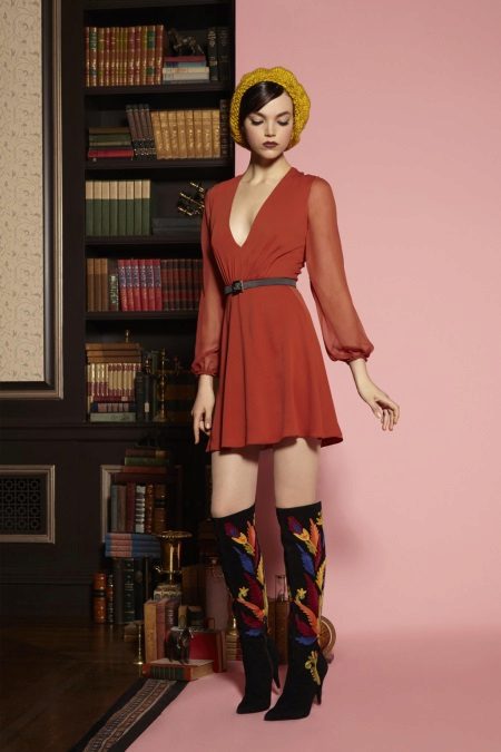 Robe à manches en mousseline