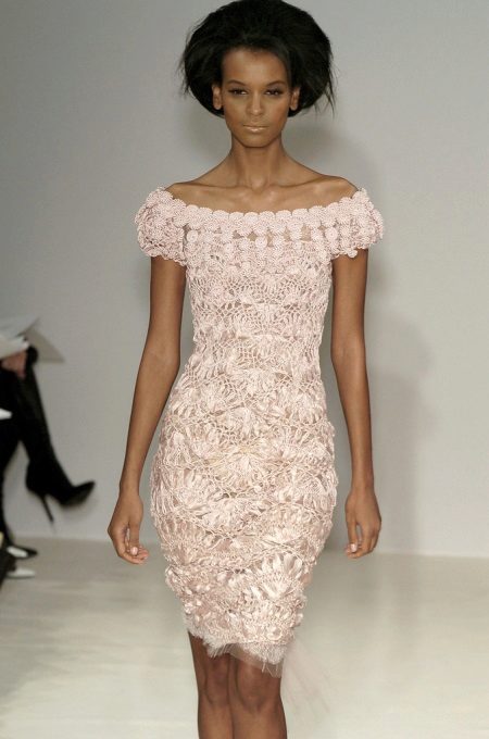 Robe en maille ajourée